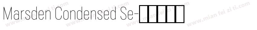 Marsden Condensed Se字体转换